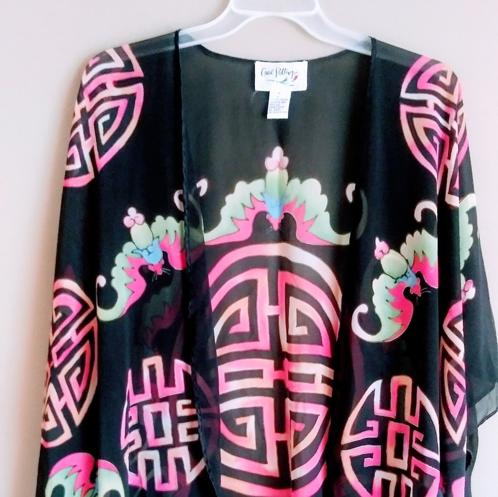 Sheer Silk Kimono Style Top
